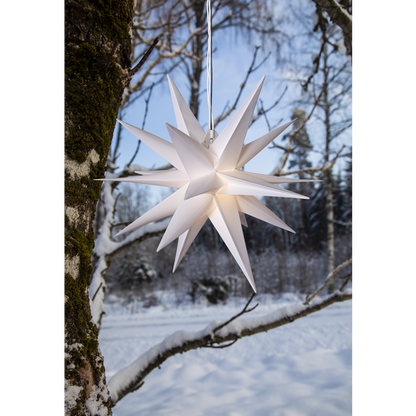 Juldekoration Utomhus Stjärna 60 cm vit