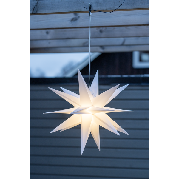 Juldekoration Utomhus Stjärna 60 cm vit