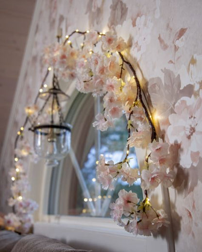 Div. belysning Ljusslinga körsbärsblommor 180 cm