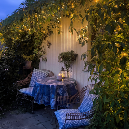 Juldekoration Utomhus Istappsslinga Golden Warm White 590 cm