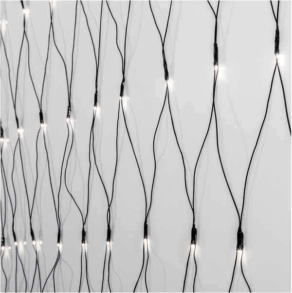 Juldekoration Utomhus Ljusnät Crispy Ice White 200x200 cm