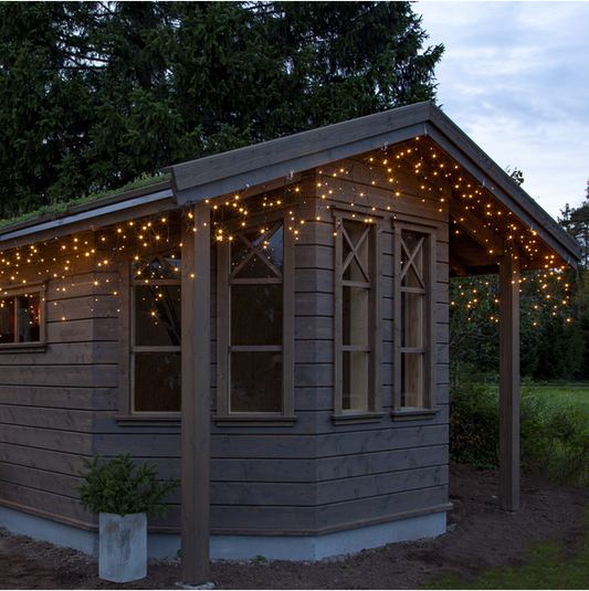 Juldekoration Utomhus Istappsslinga Shiny Warm White 2390 cm