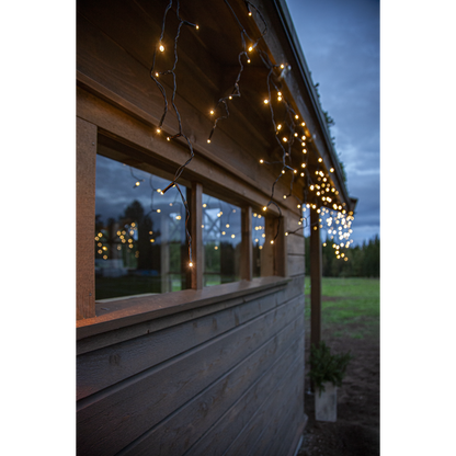 Juldekoration Utomhus Istappsslinga Shiny Warm White 2390 cm