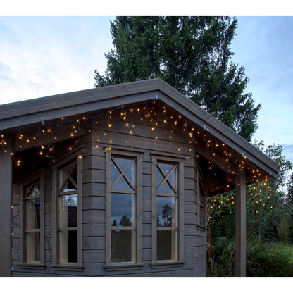 Juldekoration Utomhus Istappsslinga Shiny Warm White 2390 cm