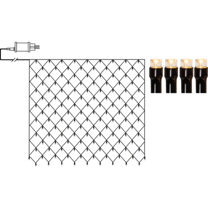 Juldekoration Utomhus Ljusnät Shiny Warm White 300x300 cm