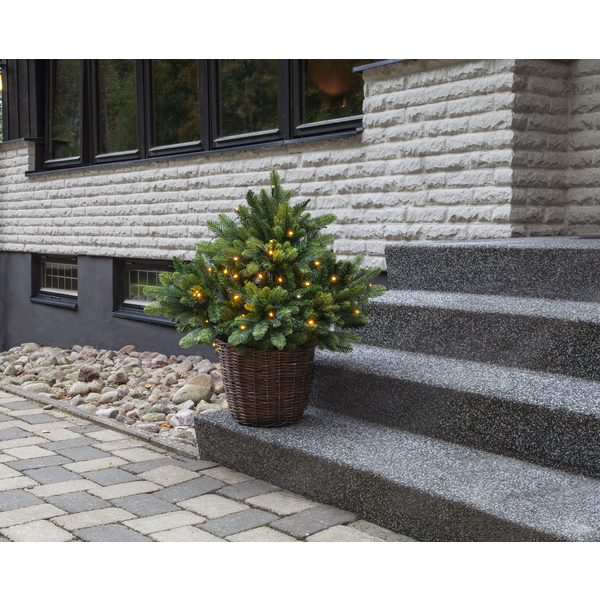 Juldekoration Utomhus Julgran med LED 80x75 cm