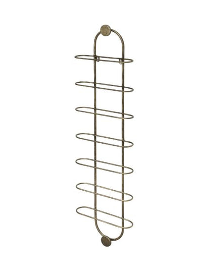 Vinställ Vinhållare till vägg H109/L29/B9 cm mässing