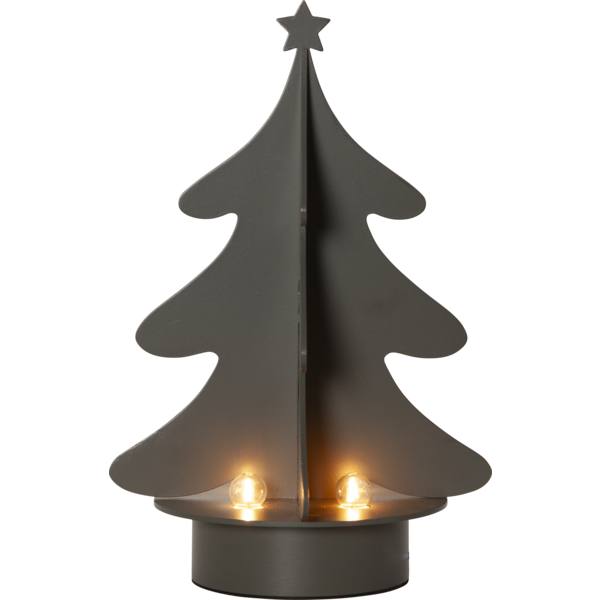 Adventsljusstake Julgran Grågrön 31 cm