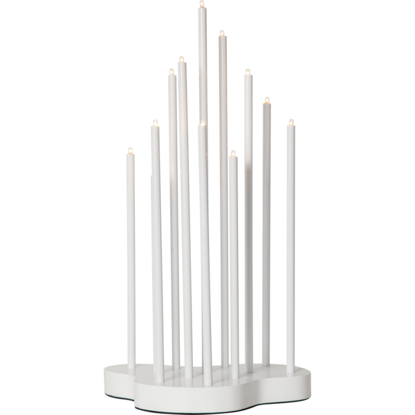 Adventsljusstake Buzz 43 cm Vit