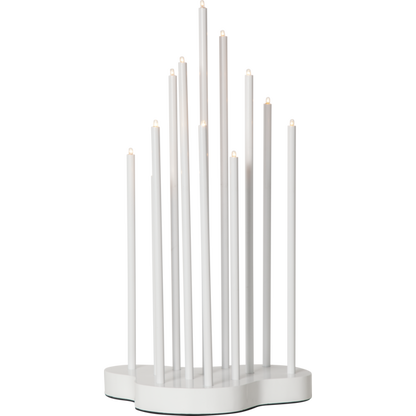 Adventsljusstake Buzz 43 cm Vit