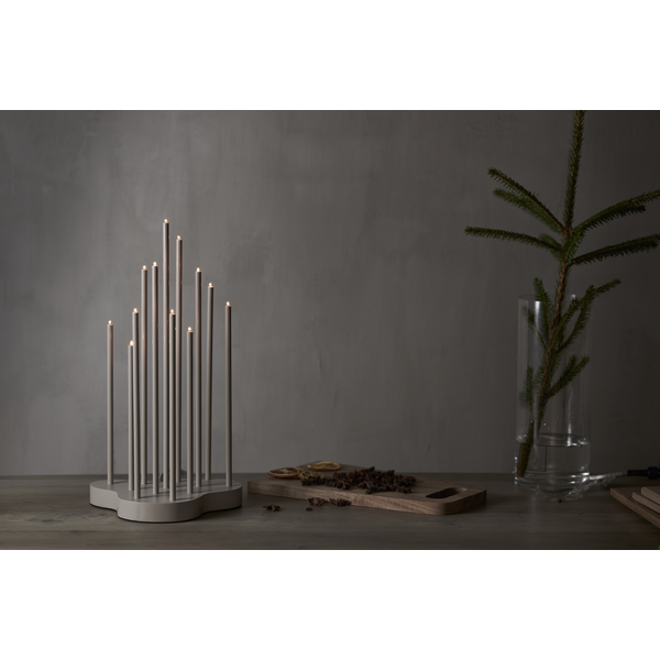 Adventsljusstake Buzz 43 cm Beige