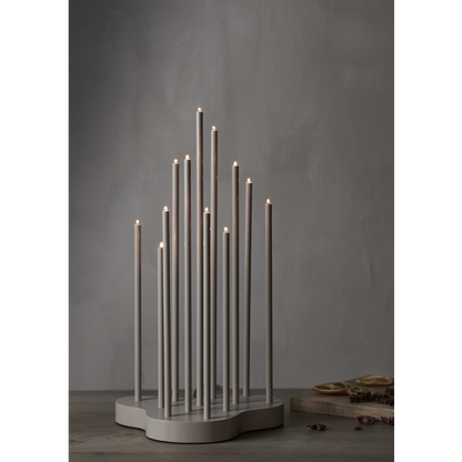 Adventsljusstake Buzz 43 cm Beige