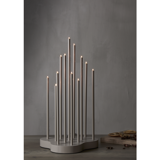 Adventsljusstake Buzz 43 cm Beige