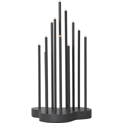 Adventsljusstake Buzz 43 cm Grå