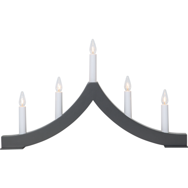 Adventsljusstake Pagod 45x6x27 cm grå
