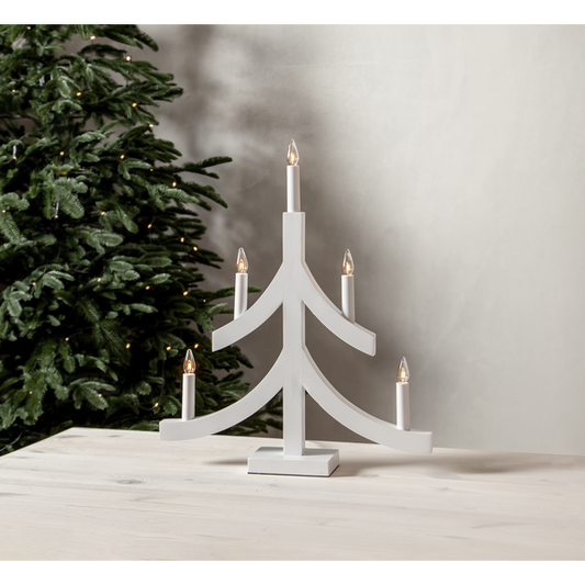 Adventsljusstake Pagod 40x8x47,50 cm vit