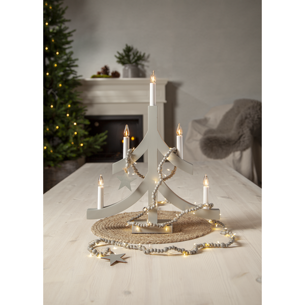 Adventsljusstake Pagod 40x8x47,50 cm grå