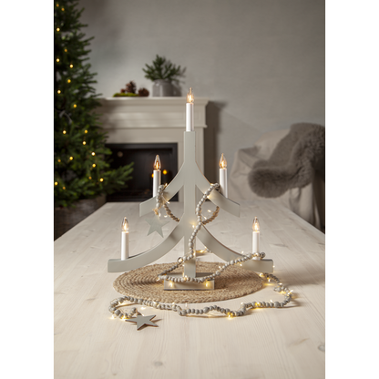 Adventsljusstake Pagod 40x8x47,50 cm grå