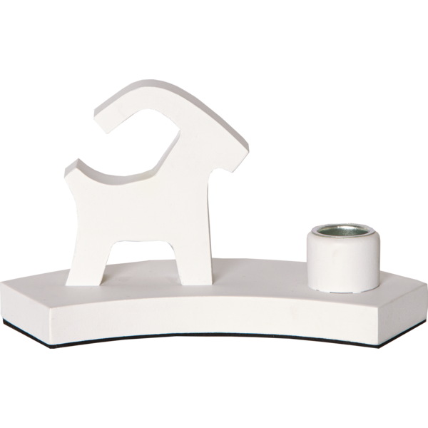 Julljusstake Bock 18x10x6,5 cm Vit