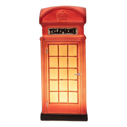 Bordslampa Telefonkiosk röd LED 23x10x10 cm