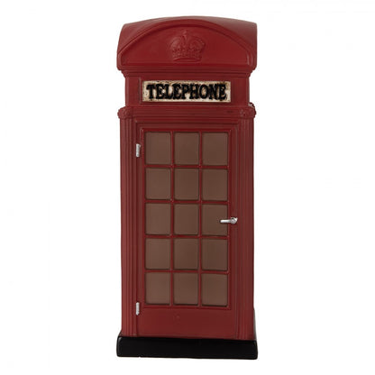 Bordslampa Telefonkiosk röd LED 23x10x10 cm
