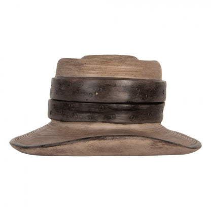 Dekoration Smyckesbox Hatt Ø 22x11 cm Brun