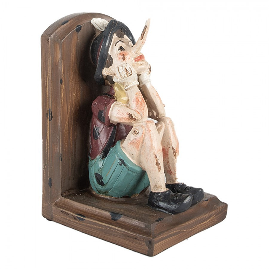 Dekoration Bokstöd Set med 2 Pinocchio 24x11x17 cm