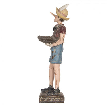 Dekoration Pinocchio med fat 31 cm