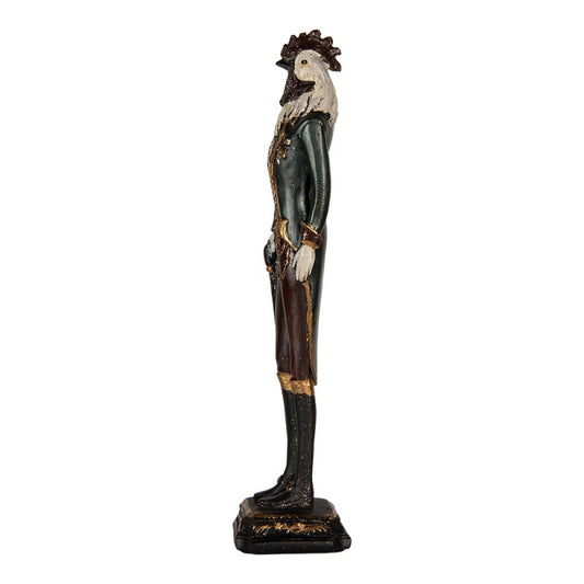 Dekoration figur tupp 7x7x31 cm Grön
