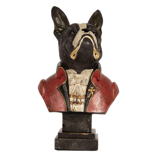 Dekoration byst hund 15x12x26 cm