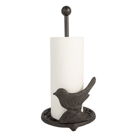 Köksrullehållare Fågel Ø 17x33 cm Brun Metall