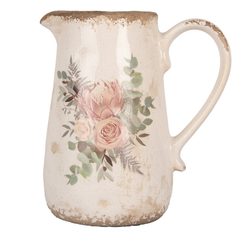 Dekorativ Kanna Vintage 21x15x23 cm Beige Keramik