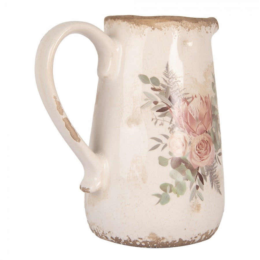 Dekorativ Kanna Vintage 21x15x23 cm Beige Keramik