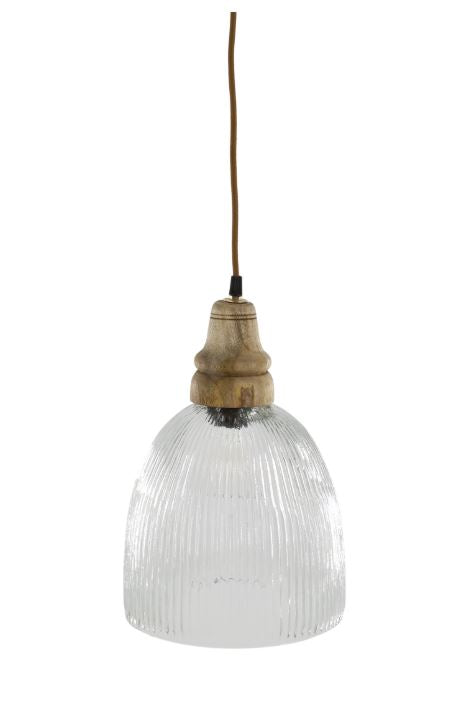 Taklampa m. trätopp H33/Ø23 cm