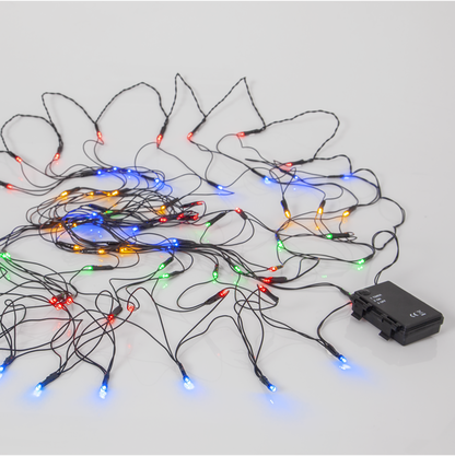 Juldekoration Utomhus Ljusnät flerfärgad 150x80 cm