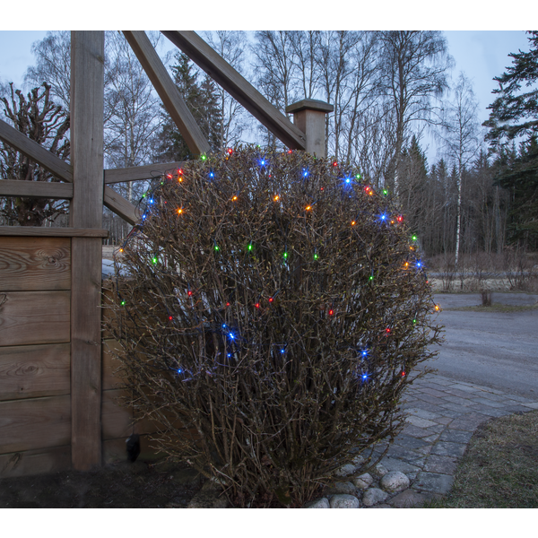 Juldekoration Utomhus Ljusnät flerfärgad 150x80 cm
