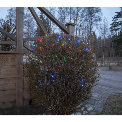 Juldekoration Utomhus Ljusnät flerfärgad 150x80 cm