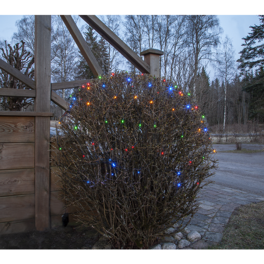 Juldekoration Utomhus Ljusnät flerfärgad 150x80 cm