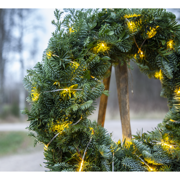 Juldekoration Utomhus Ljusslinga Transparent 720 cm