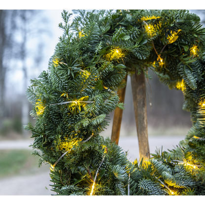 Juldekoration Utomhus Ljusslinga Transparent 720 cm
