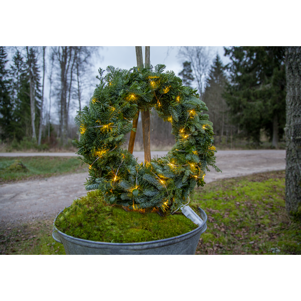 Juldekoration Utomhus Ljusslinga Transparent 720 cm