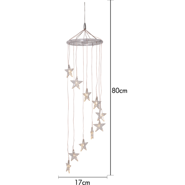 Juldekoration Utomhus Mobil stjärna 80 cm