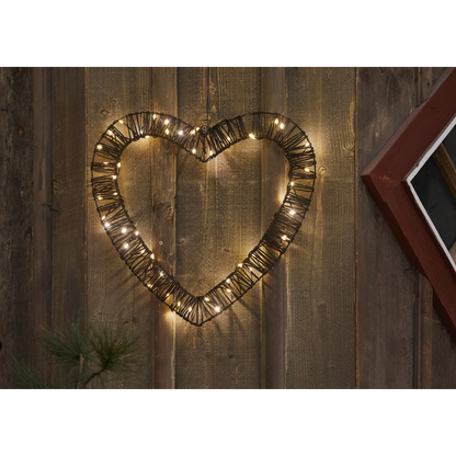 Juldekoration Utomhus Konstrotting Hjärta 40 cm