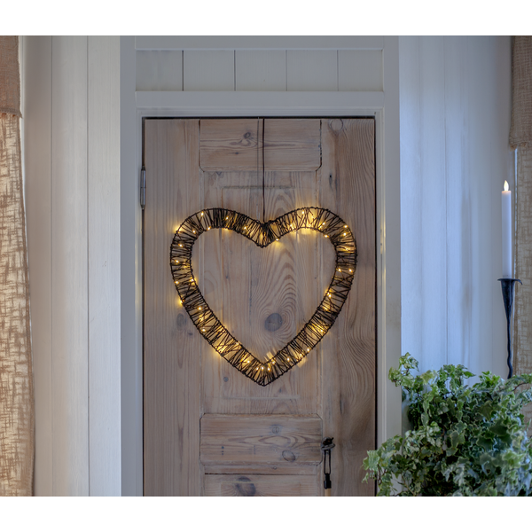 Juldekoration Utomhus Konstrotting Hjärta 40 cm