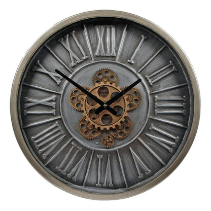 Väggklocka Hamburg stål Svart 46 cm