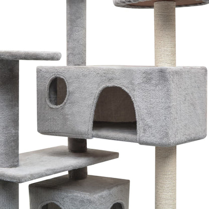 Kattmöbel Klösträd med sisalpelare 125 cm grå