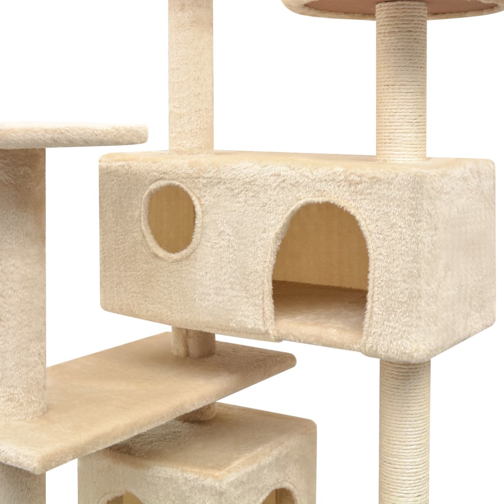 Kattmöbel Klösträd med sisalpelare 125 cm beige