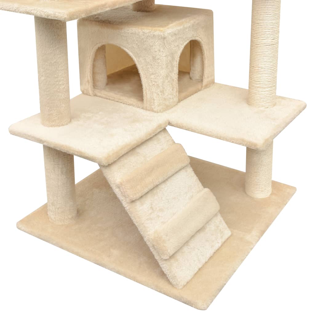 Kattmöbel Klösträd med sisalpelare 125 cm beige