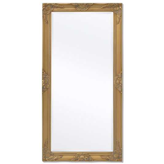 Väggspegel barockstil 120x60 cm guld