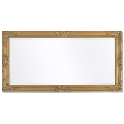 Väggspegel barockstil 120x60 cm guld